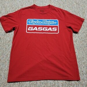 Troy Lee Designs Shirt Mens XL Red Team Racing Short Sleeve Pullover GASGAS